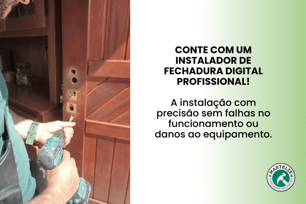 Conte com a Martelix para instalação de fechaduras digitais.