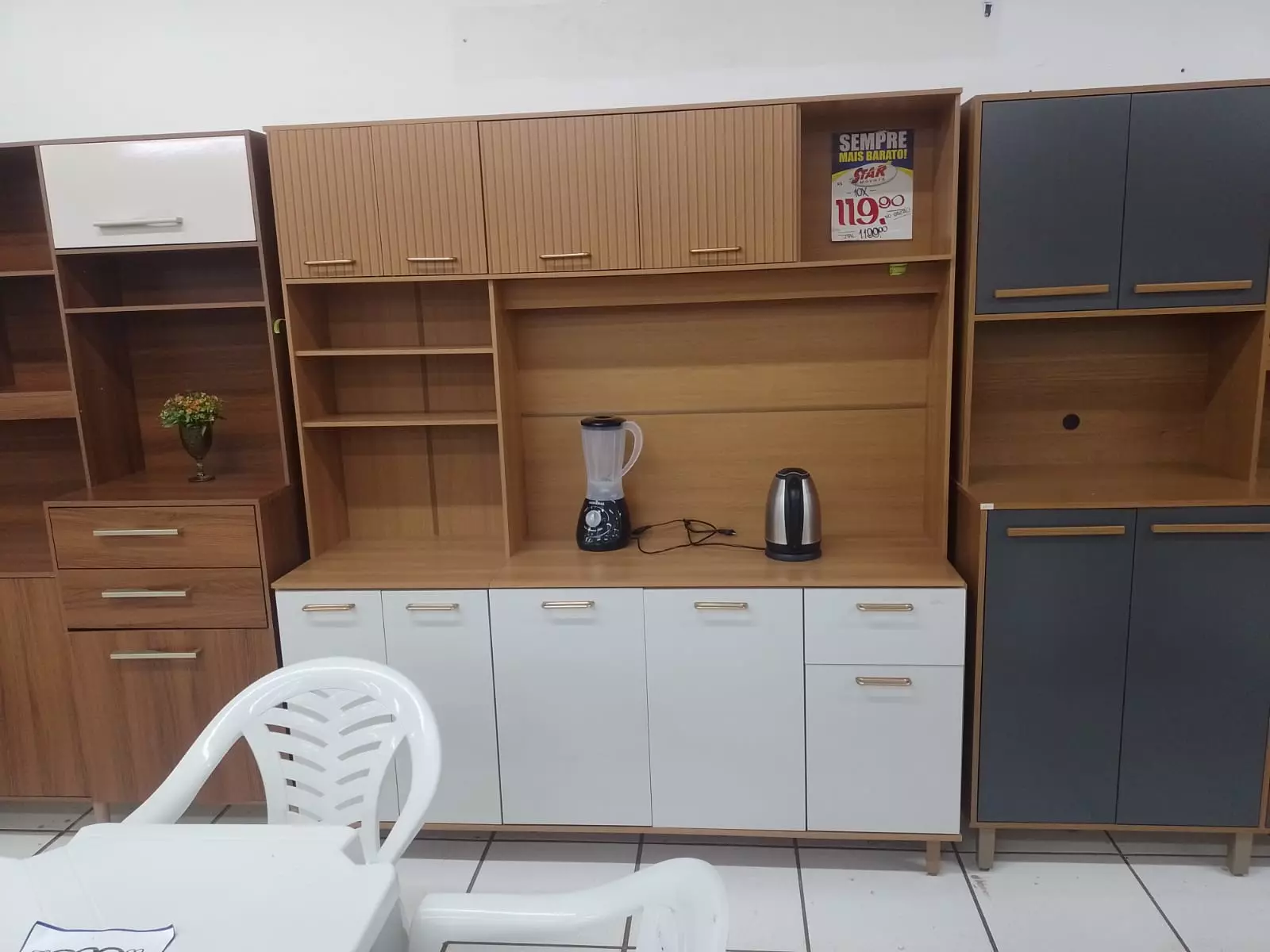 Armário de cozinha montado pelo montador Jamesson no Sudoeste DF
